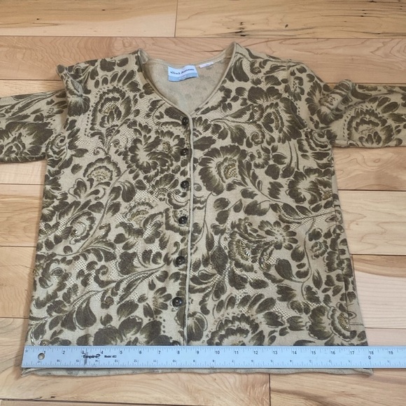 Alfred Dunner Vintage Floral Patterned Sweater - Picture 4 of 16